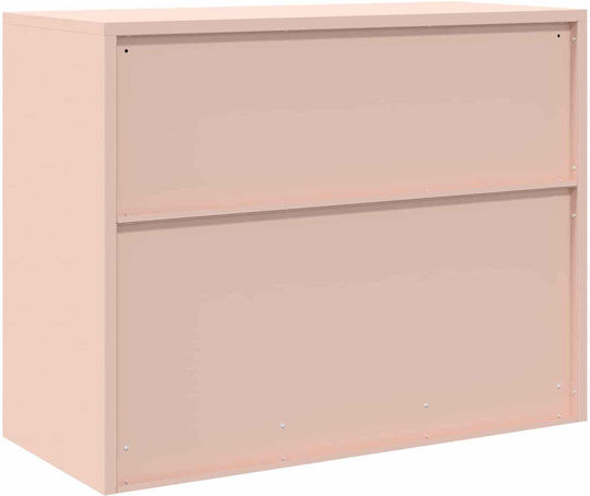 Dulap De Birou Metalic Roz 90x40x70cm