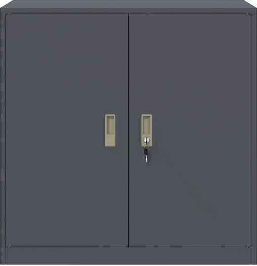 Ντουλάπι Γραφείου Μεταλλικό Ανθρακί 90x40x90cm