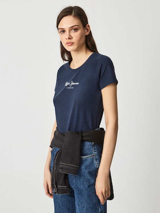 Virginia Bluza Damă Tricou Albastru Marin
