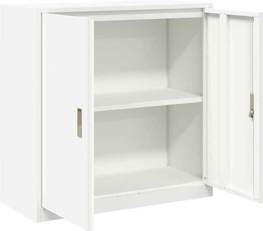 Метален Бюро Шкаф Бял 90x40x90см