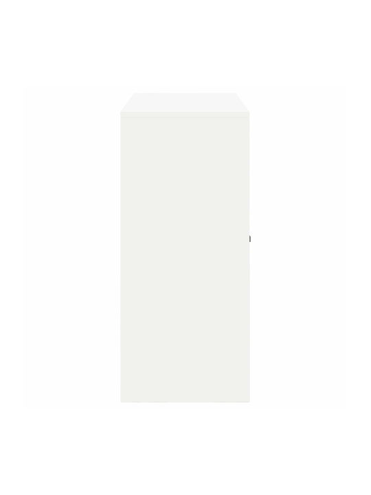 Cabinet de Birou Metalic Alb 90x40x90cm