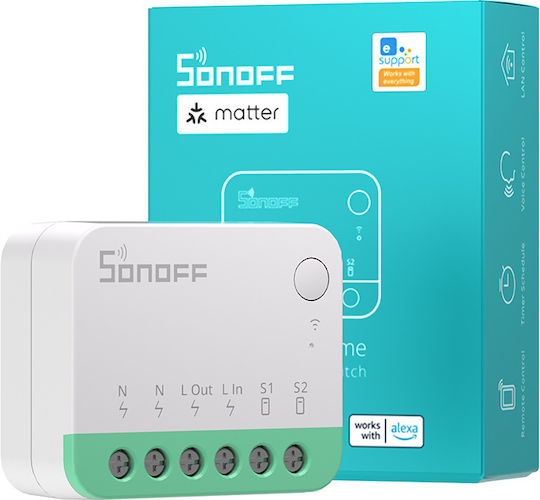 Sonoff MINIR4M Интелигентен Превключвател Wi-Fi 10A