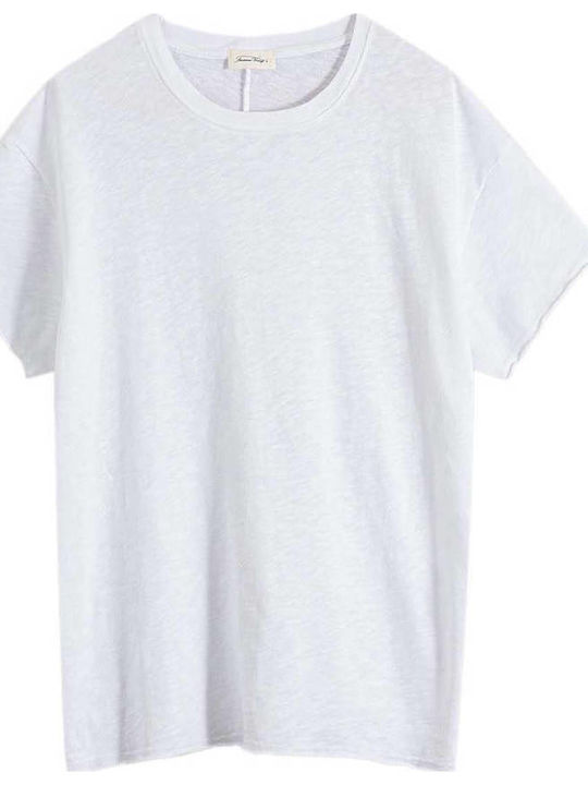 Women's Summer Blouse Cotton Short Sleeve White