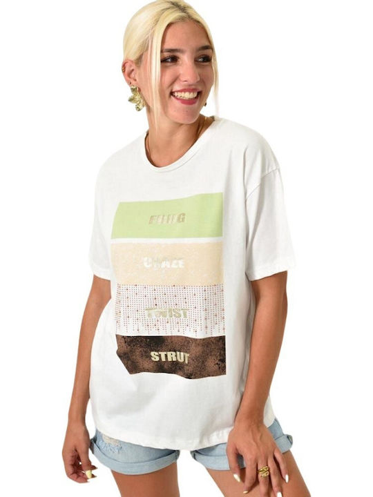 Damen T-Shirt Weiß