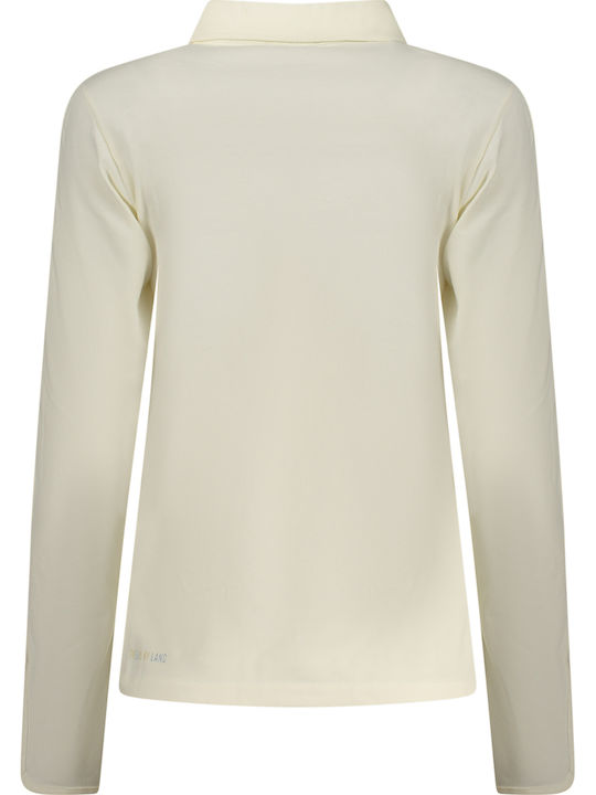 Γυναικεία Polo Μπλούζα Μακρυμάνικη White