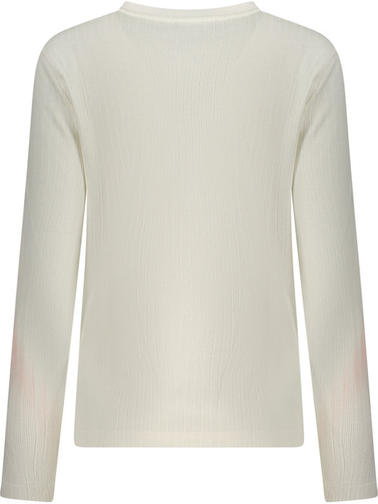 Damen Langarm Pullover White