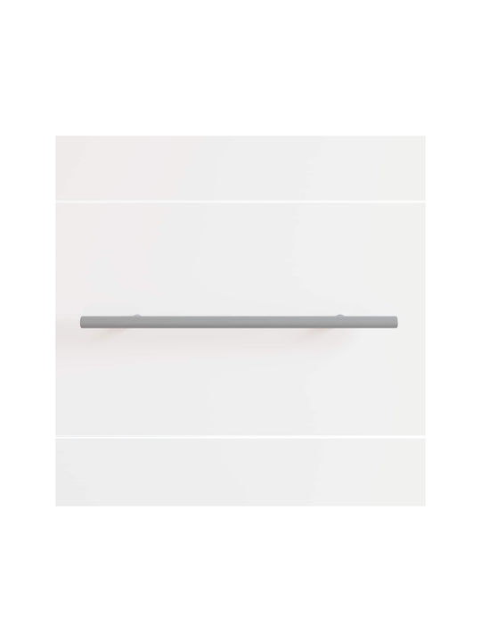 vidaXL Furniture Knob from Metallic Silver with Hole Centers 300mm 864733 2 Pieces