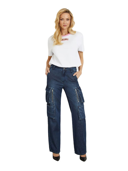 Γυναικείο Oversized T-shirt με Διαφάνεια Λευκό