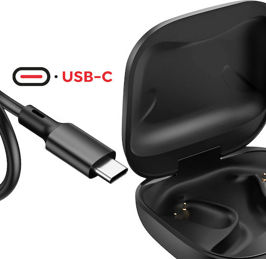 Swissten Run Open Ear Bluetooth Handsfree Headphones With Sweat Resistance And Charging Case Black