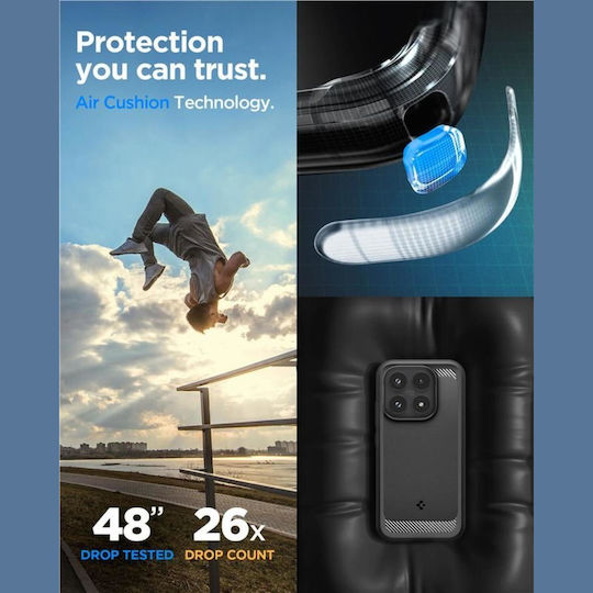 Spigen SGP Robuste Armor Umschlag Rückseite Silikon 2mm Schwarz Xiaomi 17