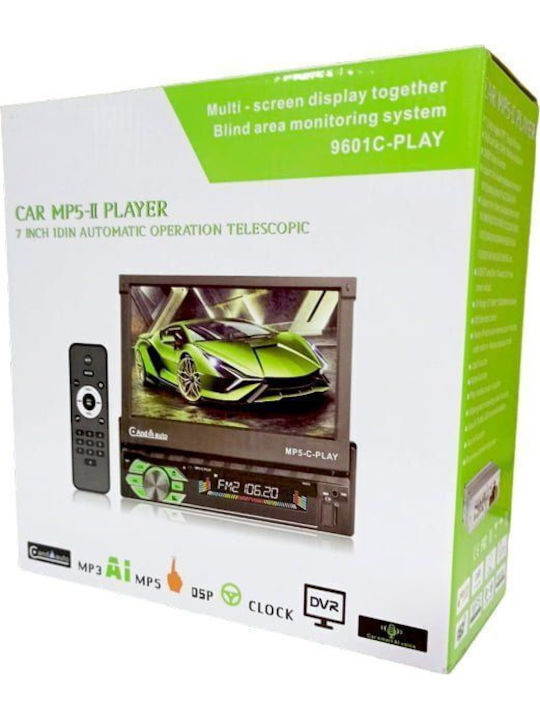 Car Audio System 1 DIN Bluetooth USB