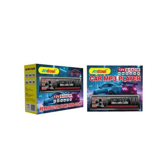 Andowl Автомобилно Радио 1 DIN Bluetooth USB