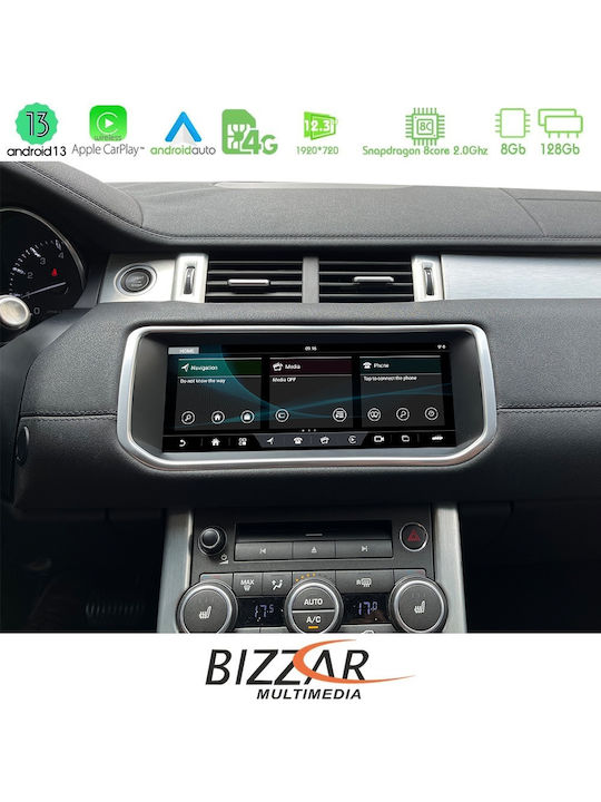 Bizzar Car Audio System for Land Rover Range Rover Evoque 2011-2015 (Bluetooth/USB/AUX/WiFi/GPS/Apple-Carplay/Android-Auto/CD) with Touch Screen 10.25"