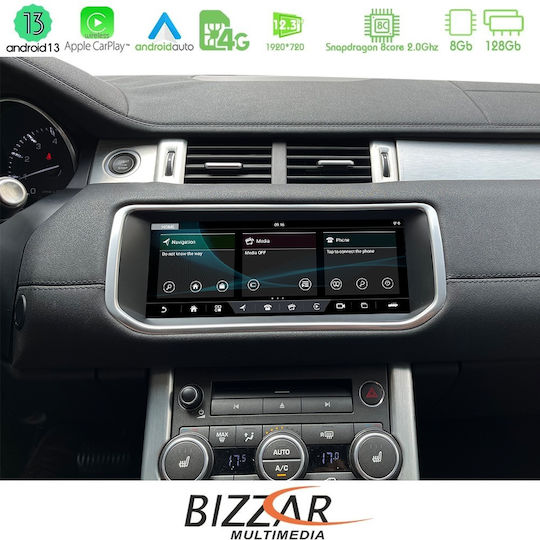 Bizzar Ηχοσύστημα Αυτοκινήτου για Land Rover Range Rover Evoque 2011-2015 (Bluetooth/USB/AUX/WiFi/GPS/Apple-Carplay/Android-Auto/CD) με Οθόνη Αφής 10.25"