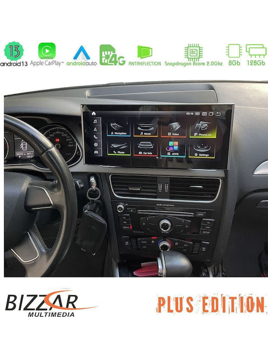 Bizzar Car Audio System for Audi A4 / A5 2023 (Bluetooth/USB/AUX/WiFi/GPS/Apple-Carplay/Android-Auto/CD) with Touch Screen 10.25"