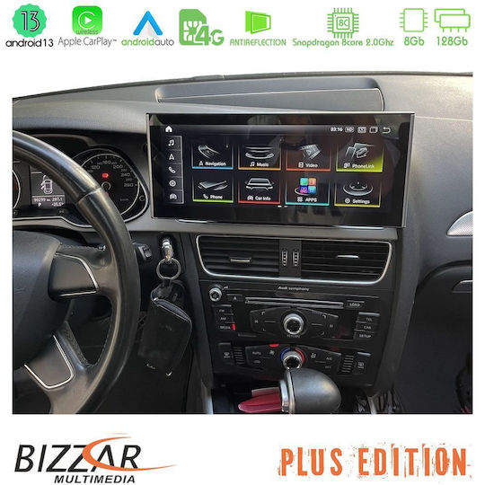Bizzar Auto-Audiosystem für Audi A4 / A5 2023 (Bluetooth/USB/AUX/WiFi/GPS/Apple-Carplay/Android-Auto/Notenblätter) mit Touchscreen 10.25"