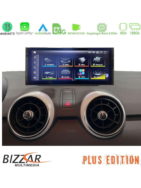 Bizzar Car Audio System for Audi A1 2010-2018 (Bluetooth/USB/AUX/WiFi/GPS/Apple-Carplay/Android-Auto/CD) with Touch Screen 10.25"