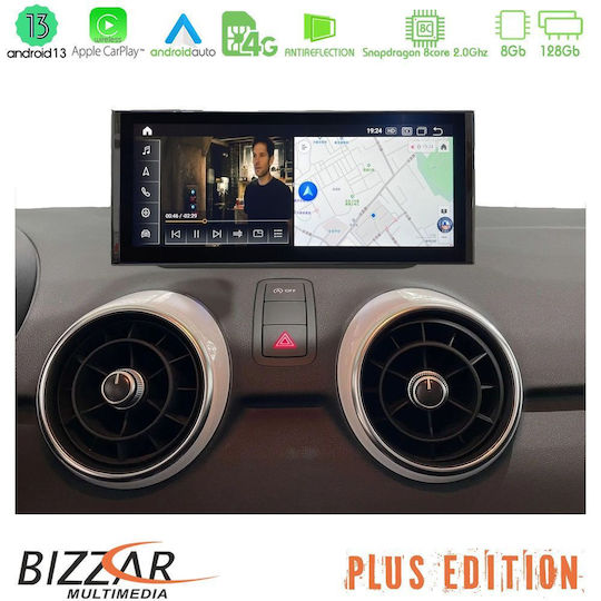 Bizzar Ηχοσύστημα Αυτοκινήτου για Audi A1 2010-2018 (Bluetooth/USB/AUX/WiFi/GPS/Apple-Carplay/Android-Auto/CD) με Οθόνη Αφής 10.25"