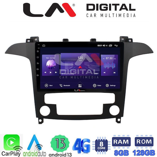 LM Digital Ηχοσύστημα Αυτοκινήτου για Ford Focus / Mondeo / Galaxy / S-Max 2006 > 2015 (Bluetooth/USB/WiFi/GPS/Apple-Carplay/Android-Auto)