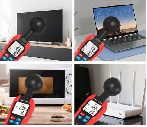 Bside K7 3 in 1 Digital Electromagnetic Radiation & Temperature Meter - Professional Digital EMF Electromagnetic Meter