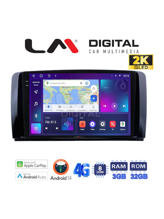 LM Digital Sistem Audio Auto pentru Mercedes-Benz Clasa R 2006>2014 (Bluetooth/USB/WiFi/GPS/Apple-Carplay/Android-Auto)