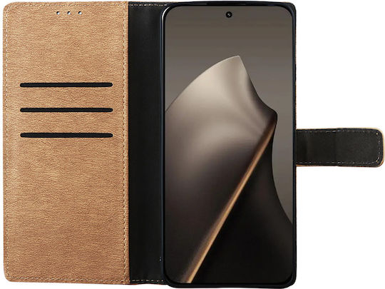 Volte-Tel Book Δερματίνης / Σιλικόνης Χρυσό (Xiaomi 15T)