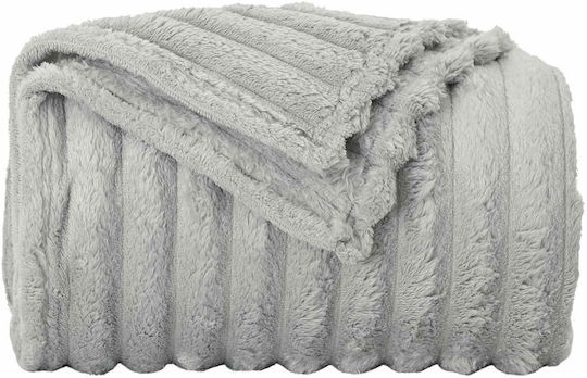 vidaXL Cuvertură Pentru Canapea De Fotoliu Polar Fleece 150x130cm Gri