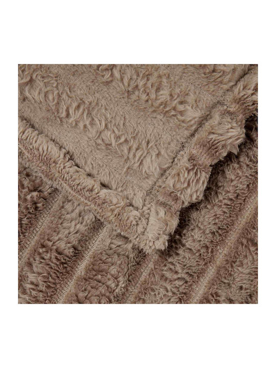 vidaXL Ριχτάρι Πολυθρόνας Fleece 200x150εκ. Καμηλοπάρδαλη