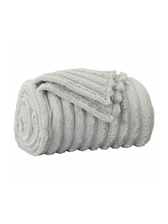 vidaXL vidaXL Sofa Throw Fleece 270x240cm Gray