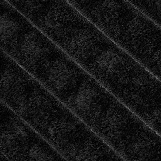 vidaXL Armchair Throw Fleece 150x130cm Black