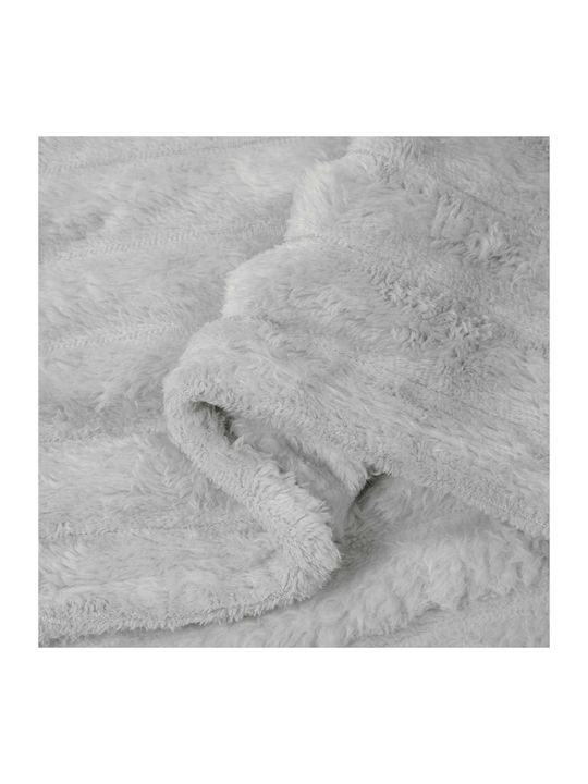 vidaXL vidaXL Sofa Throw Fleece 270x240cm Gray