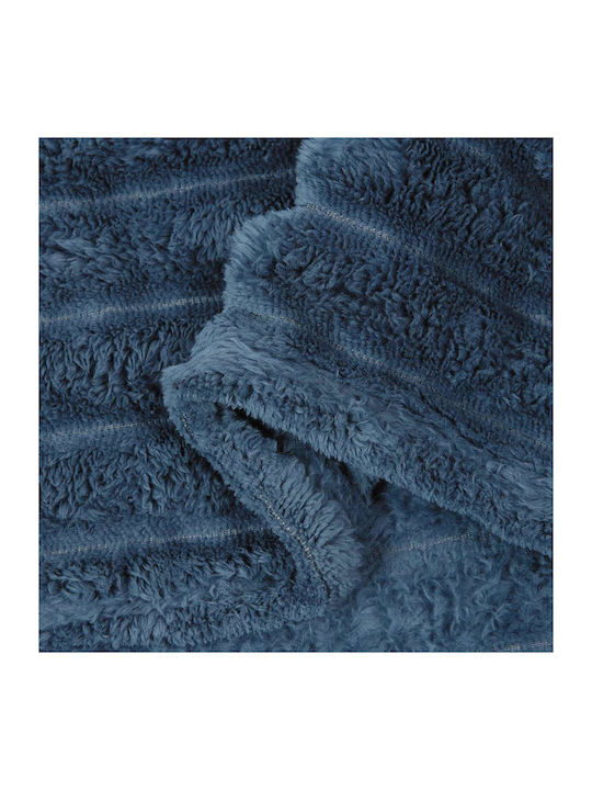 vidaXL Decken & Couchdecken Sesselüberwurf Fleece 150x130cm Dunkelblau