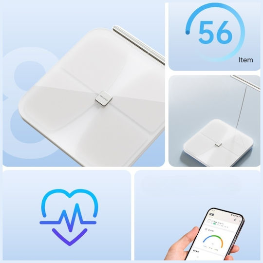 Awei Smart Bathroom Scale with Bluetooth White