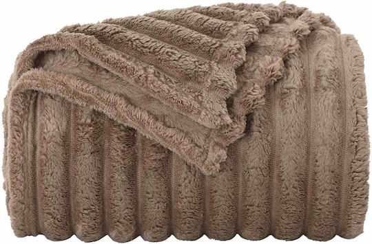 vidaXL Decken & Couchdecken Sesselüberwurf Fleece 240x220cm Giraffe