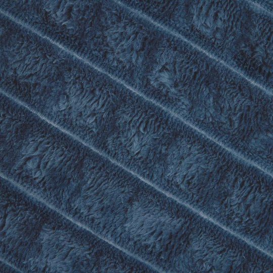 vidaXL Throws & Couch Blankets Armchair Throw Fleece 240x220cm Dark Blue