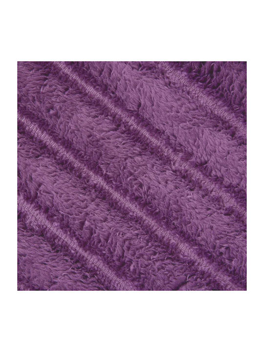 vidaXL Ριχτάρι Πολυθρόνας Fleece 150x130εκ. Μοβ 42016901