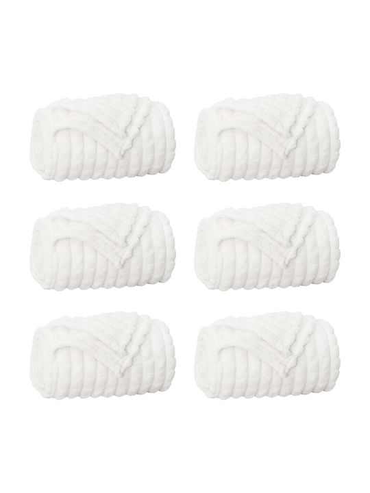 vidaXL Ριχτάρι Πολυθρόνας Fleece 240x220εκ. Λευκό