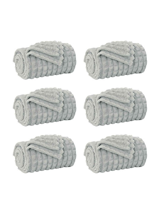 vidaXL Ριχτάρι Πολυθρόνας Fleece 200x150εκ. Γκρι