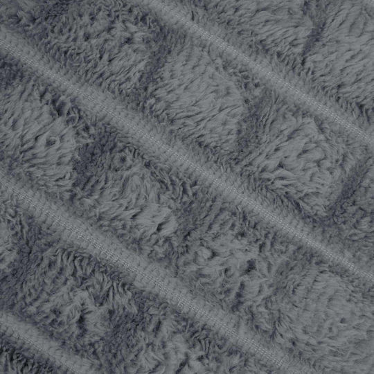 vidaXL Покривка За Фотьойл Полар 150x130см Тъмносив