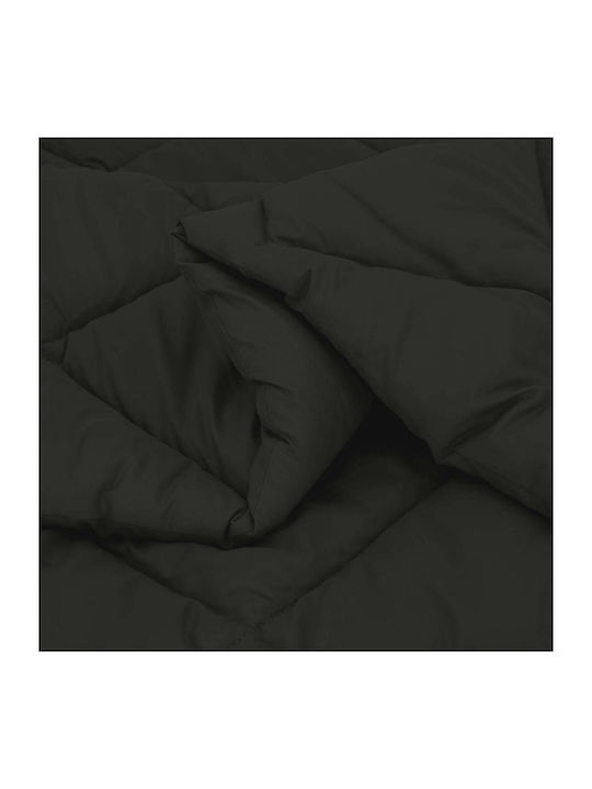 vidaXL Double Blanket 200x140cm Black