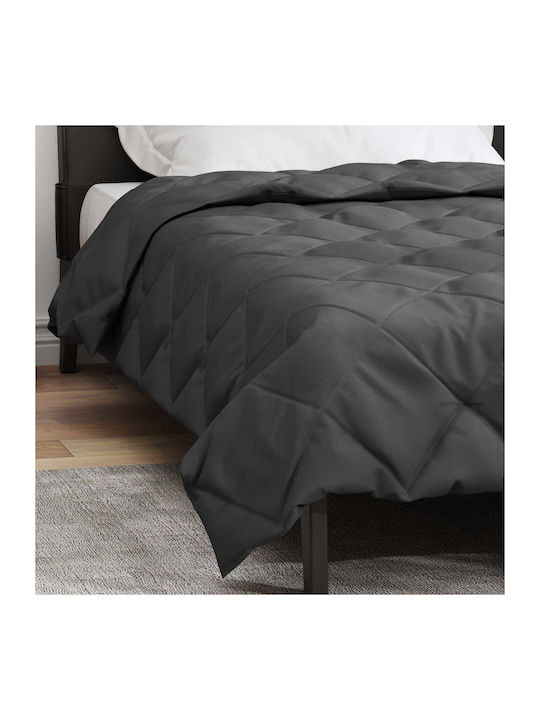 vidaXL Κουβέρτα Διπλή 200x135εκ. Ανθρακί