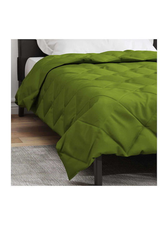 vidaXL Κουβέρτα Διπλή 200x135εκ. Πράσινο