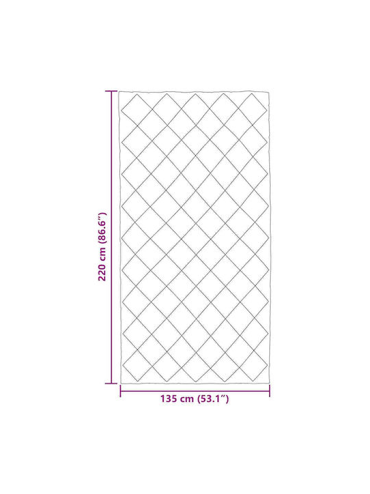 vidaXL Super King Blanket 220x135cm Black and Tan