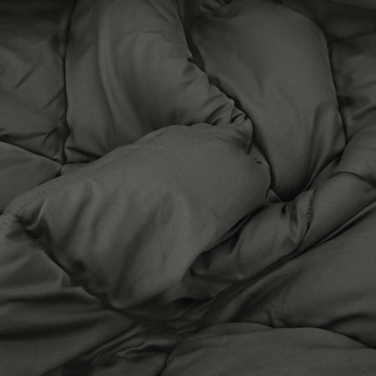 vidaXL Super King Blanket 220x155cm Charcoal