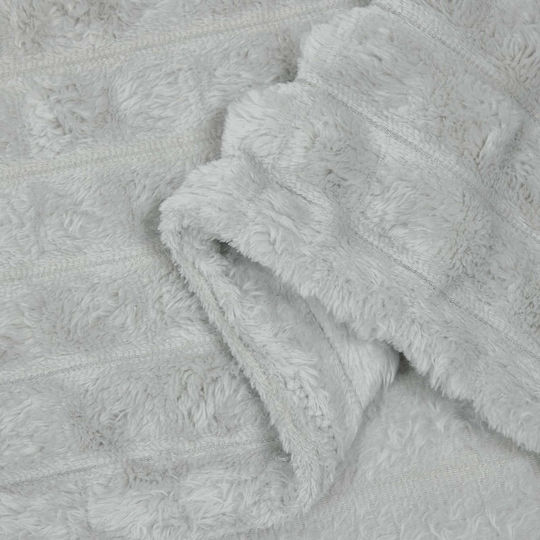vidaXL Κουβέρτα Fleece Υπέρδιπλη 240x220εκ. Γκρι