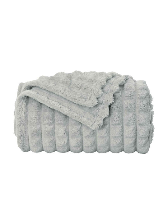 vidaXL Fleece Decke Übergröße 240x220cm Grau