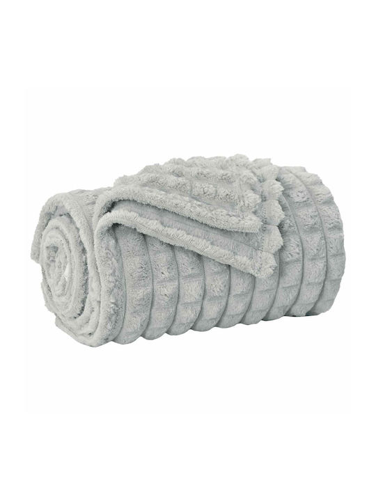 vidaXL Fleece Decke Übergröße 240x220cm Grau