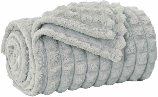 vidaXL Κουβέρτα Fleece Υπέρδιπλη 240x220εκ. Γκρι