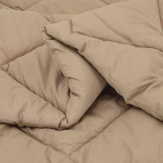 vidaXL Παπλωματοθήκη Διπλή 200x200 Taupe #