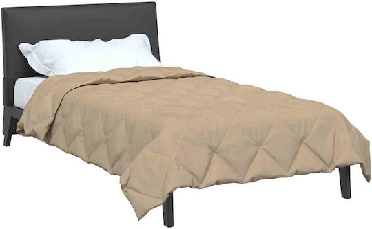 vidaXL Duvet Cover Single 140x200 Taupe #